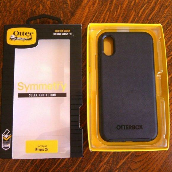 Phone Case Apple iPhone XR Otterbox Black Symmetry Series Sleek Protection Thin - Picture 10 of 16